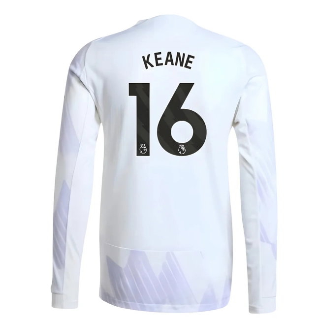 2025-2026 Man Utd Player Version Long Sleeve Away Shirt (Keane 16) — Buy Online