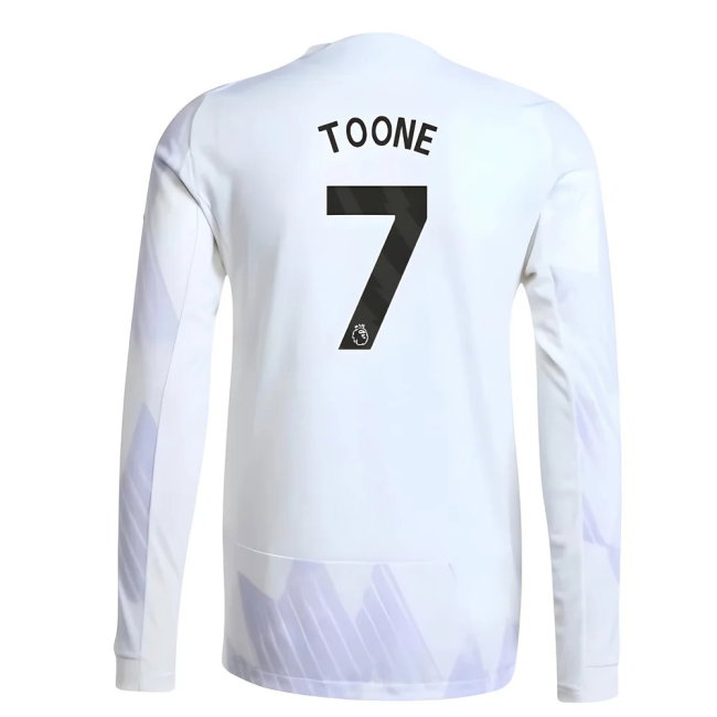 2025-2026 Man Utd Player Version Long Sleeve Away Shirt (Toone 7) — Buy Online