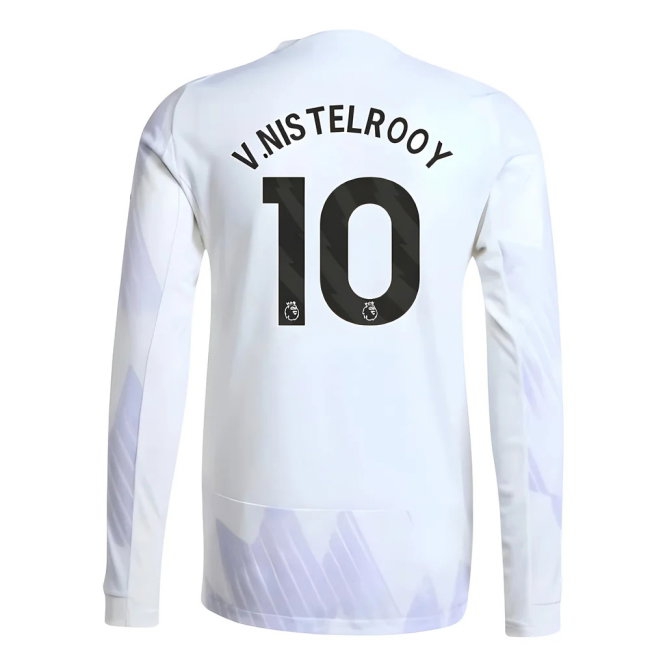 2025-2026 Man Utd Player Version Long Sleeve Away Shirt (V.Nistelrooy 10) — Buy Now