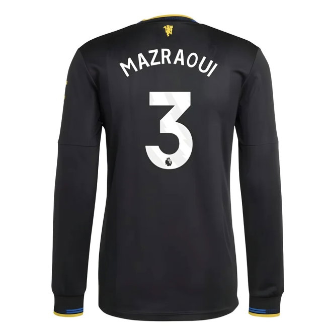 2025-2026 Man Utd Player Version Long Sleeve Third Shirt (Mazraoui 3) — Buy Online