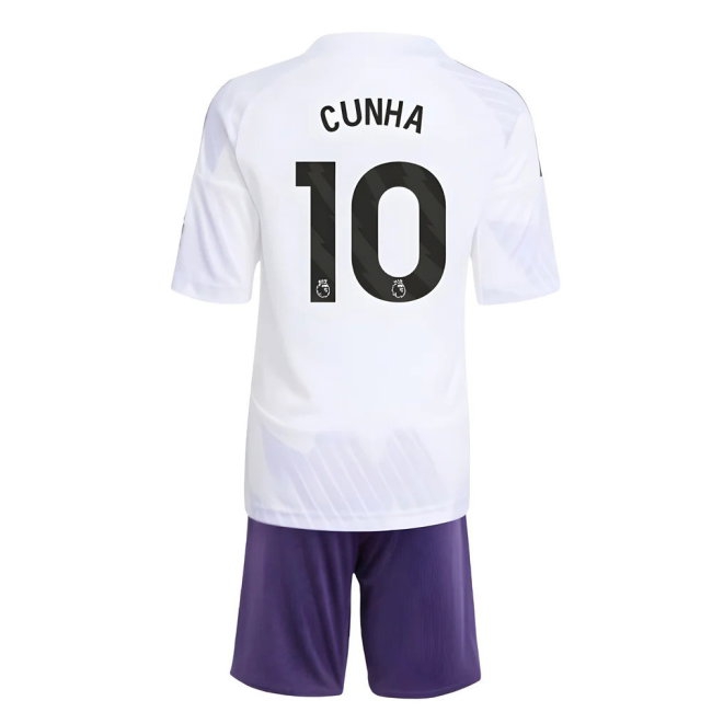 2025-2026 Man Utd Away Mini Kit (Cunha 10) — Buy Online