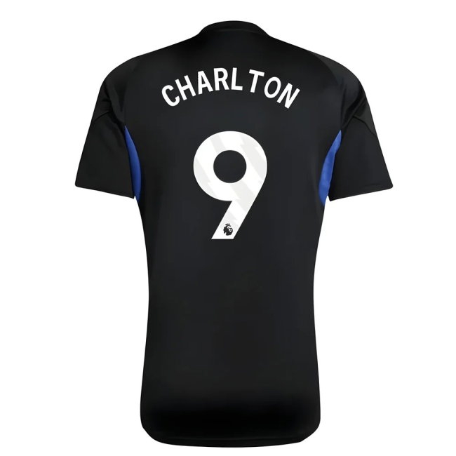 2025-2026 Man Utd EU Training Jersey (Black) - Kids (Charlton 9) — Buy Now