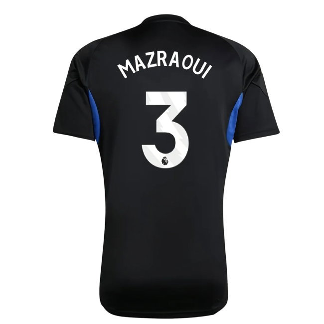 2025-2026 Man Utd EU Training Jersey (Black) (Mazraoui 3) — Buy Online