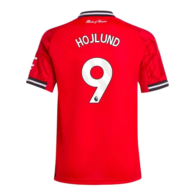 2025-2026 Man Utd Home Shirt (Kids) (Hojlund 9) — Buy Now