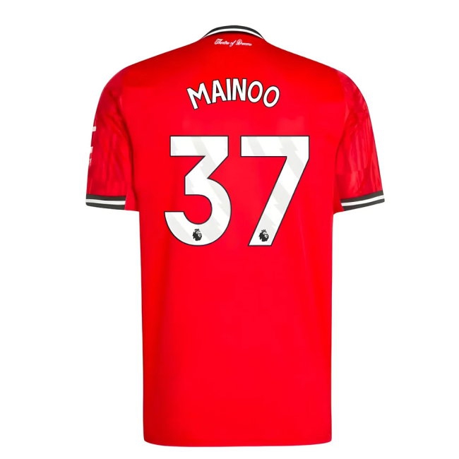 2025-2026 Man Utd Home Shirt (Mainoo 37) — Shop Now