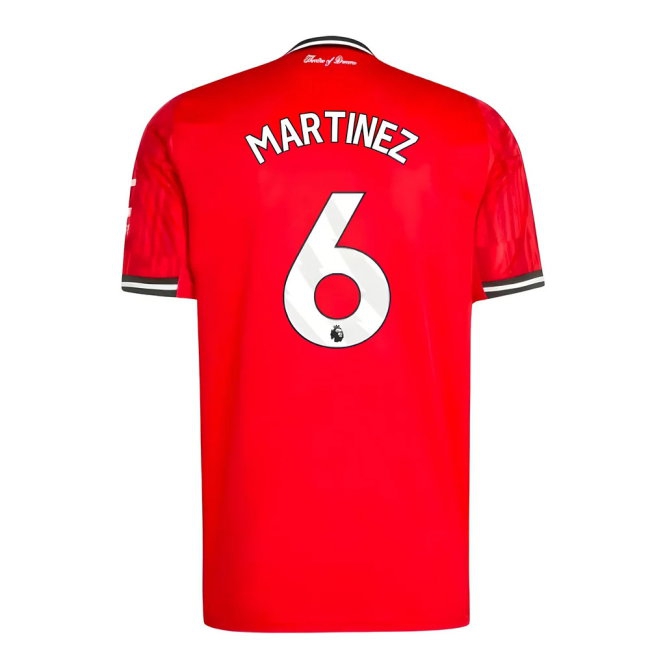 2025-2026 Man Utd Home Shirt (Martinez 6) — Buy Now