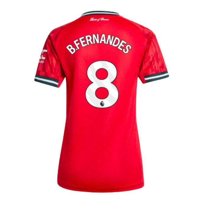 2025-2026 Man Utd Home Shirt (Womens) (B.Fernandes 8) — Buy Now