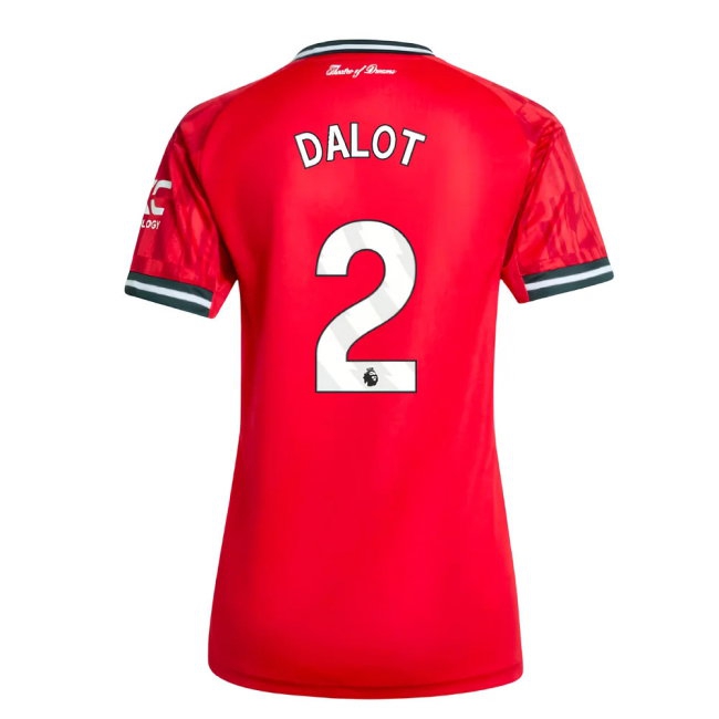2025-2026 Man Utd Home Shirt (Womens) (Dalot 2) — Shop Online