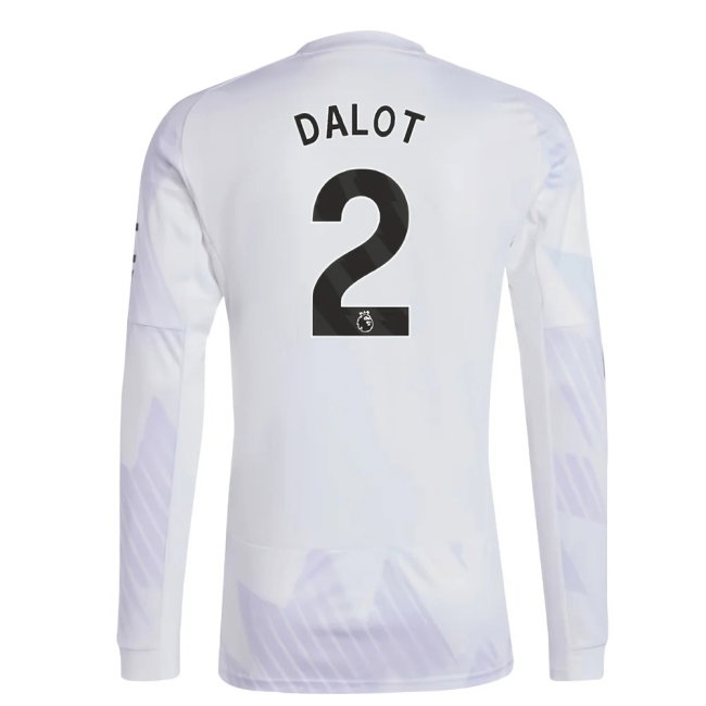 2025-2026 Man Utd Long Sleeve Away Shirt (Dalot 2) — Shop Now
