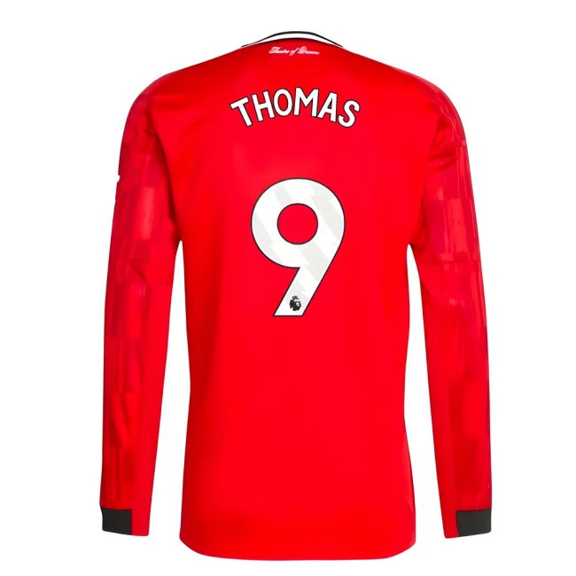 2025-2026 Man Utd Long Sleeve Home Shirt (Thomas 9) — Buy Online