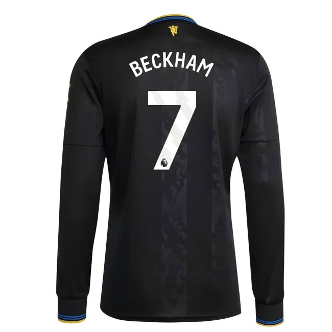 2025-2026 Man Utd Long Sleeve Third Shirt (Beckham 7) — Shop Online