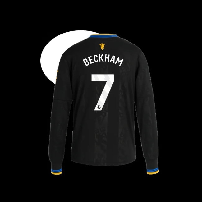 2025-2026 Man Utd Long Sleeve Third Shirt (Kids) (Beckham 7) — Shop Now
