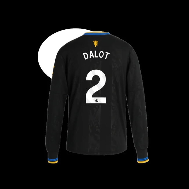 2025-2026 Man Utd Long Sleeve Third Shirt (Kids) (Dalot 2) — Shop Now