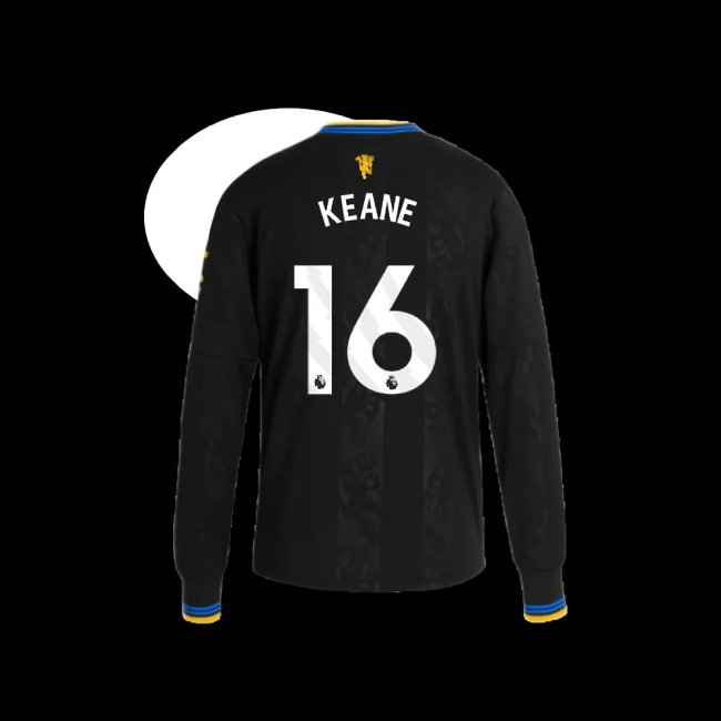 2025-2026 Man Utd Long Sleeve Third Shirt (Kids) (Keane 16) — Buy Online
