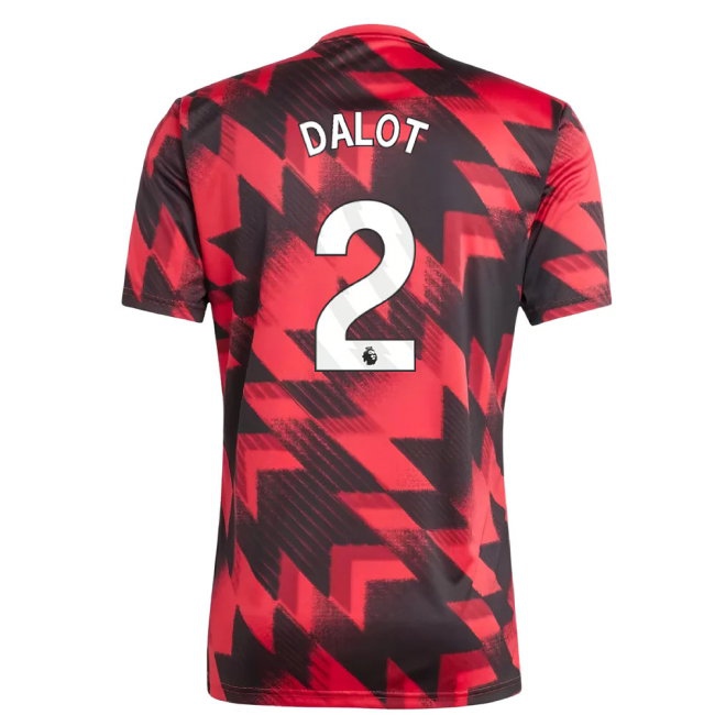 2025-2026 Man Utd Pre-Match Shirt (Red) (Dalot 2) — Buy Now