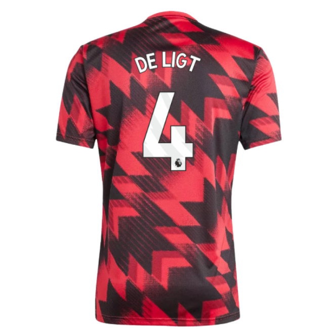 2025-2026 Man Utd Pre-Match Shirt (Red) (De Ligt 4) — Buy Online