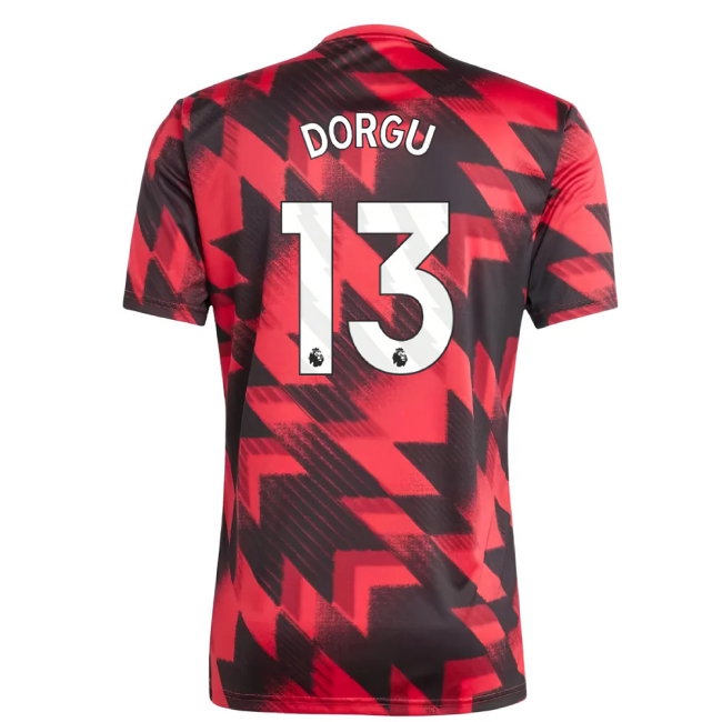 2025-2026 Man Utd Pre-Match Shirt (Red) (Dorgu 13) — Buy Now