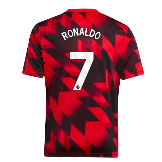 2025-2026 Man Utd Pre-Match Shirt (Red) - Kids (Ronaldo 7) — Buy Now