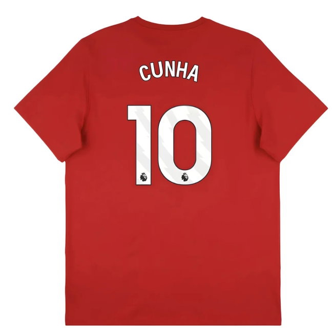 2025-2026 Man Utd Seasonal Graphic Tee (Red) (Cunha 10) — Shop Now