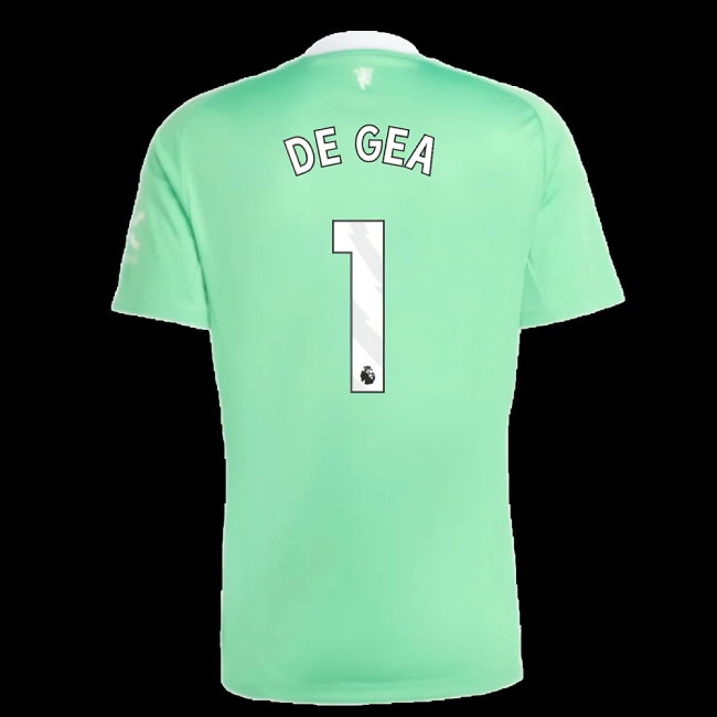 2025-2026 Man Utd Third Goalkeeper Shirt (Green) (De Gea 1) — Buy Now