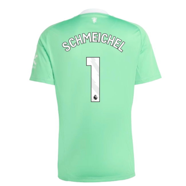 2025-2026 Man Utd Third Goalkeeper Shirt (Green) (Schmeichel 1) — Buy Online