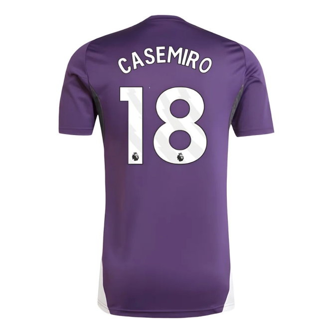 2025-2026 Man Utd Training Jersey (Aurora Plum) (Casemiro 18) — Buy Online