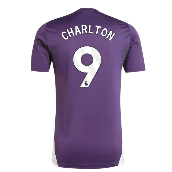 2025-2026 Man Utd Training Jersey (Aurora Plum) (Charlton 9) — Shop Online