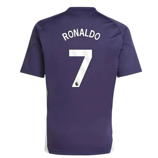 2025-2026 Man Utd Training Jersey (Aurora Plum) - Kids (Ronaldo 7) — Buy Online
