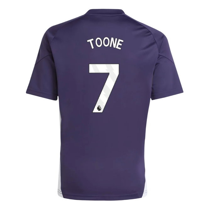 2025-2026 Man Utd Training Jersey (Aurora Plum) - Kids (Toone 7) — Buy Online