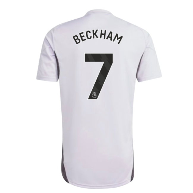 2025-2026 Man Utd Training Jersey (Purple Tint) (Beckham 7) — Shop Now