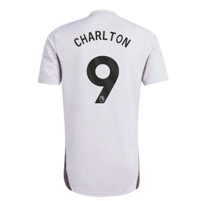 2025-2026 Man Utd Training Jersey (Purple Tint) (Charlton 9) — Buy Now