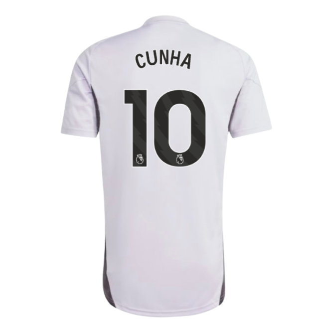 2025-2026 Man Utd Training Jersey (Purple Tint) (Cunha 10) — Shop Now