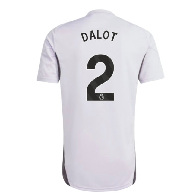 2025-2026 Man Utd Training Jersey (Purple Tint) (Dalot 2) — Shop Online