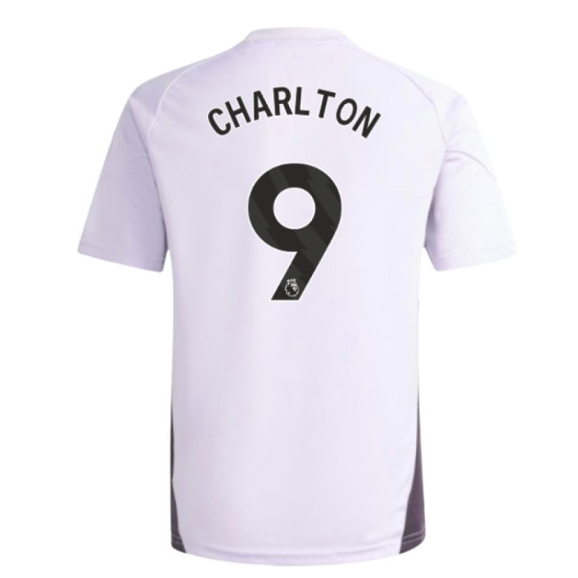 2025-2026 Man Utd Training Jersey (Purple Tint) - Kids (Charlton 9) — Buy Now