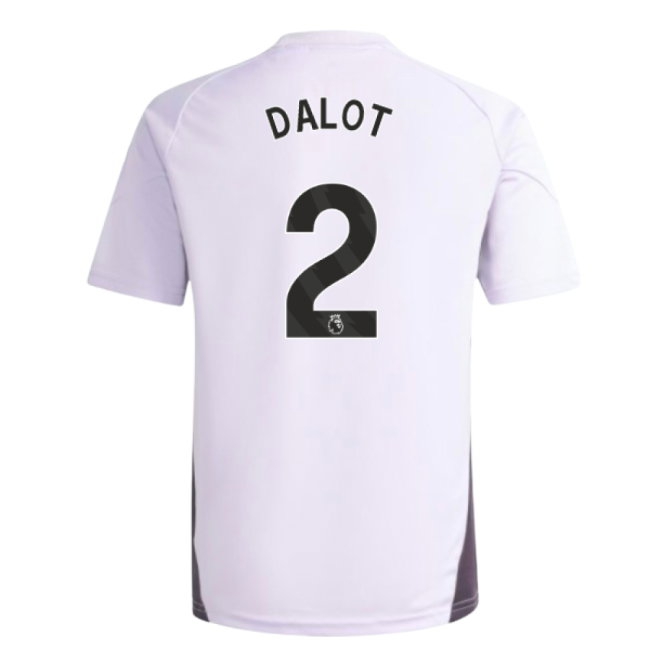 2025-2026 Man Utd Training Jersey (Purple Tint) - Kids (Dalot 2) — Shop Online
