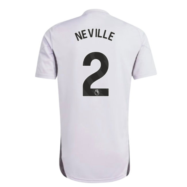 2025-2026 Man Utd Training Jersey (Purple Tint) (Neville 2) — Shop Now