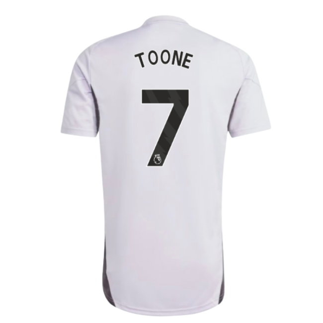 2025-2026 Man Utd Training Jersey (Purple Tint) (Toone 7) — Shop Now