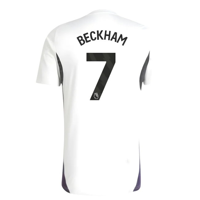 2025-2026 Man Utd Training Jersey (White) (Beckham 7) — Shop Now