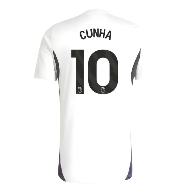 2025-2026 Man Utd Training Jersey (White) (Cunha 10) — Buy Online