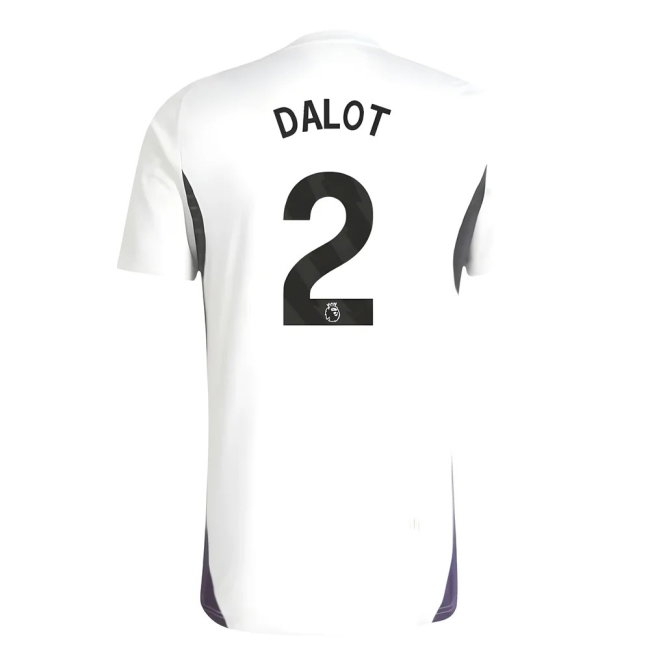 2025-2026 Man Utd Training Jersey (White) (Dalot 2) — Buy Online