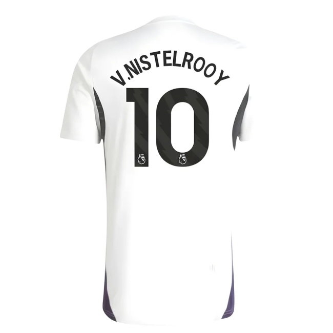 2025-2026 Man Utd Training Jersey (White) (V.Nistelrooy 10) — Shop Online