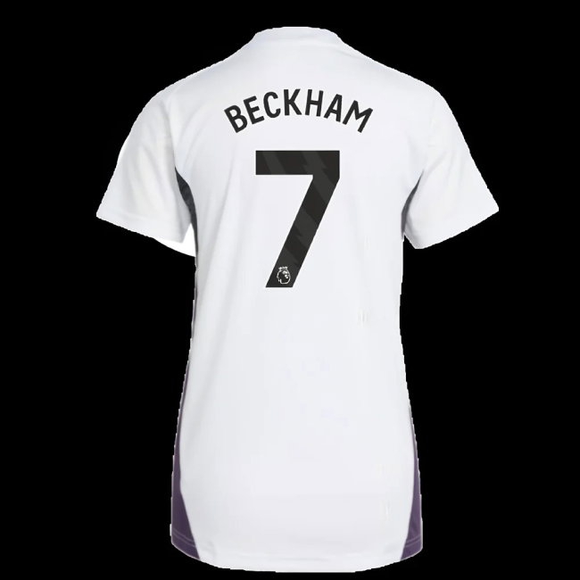 2025-2026 Man Utd Training Jersey (White) - Womens (Beckham 7) — Buy Online