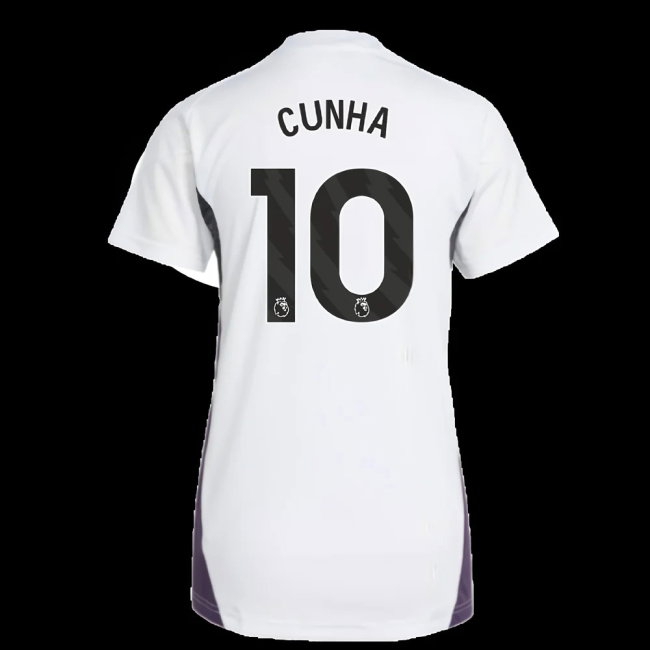 2025-2026 Man Utd Training Jersey (White) - Womens (Cunha 10) — Buy Now