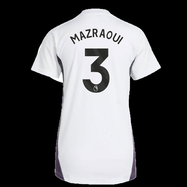 2025-2026 Man Utd Training Jersey (White) - Womens (Mazraoui 3) — Shop Now