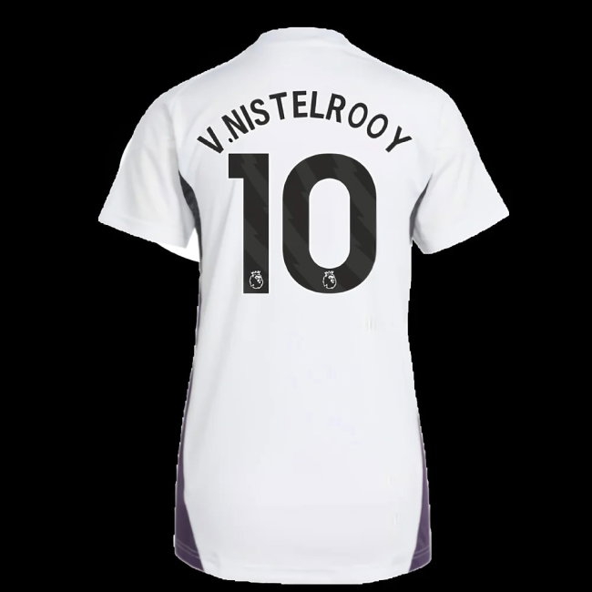 2025-2026 Man Utd Training Jersey (White) - Womens (V.Nistelrooy 10) — Shop Now
