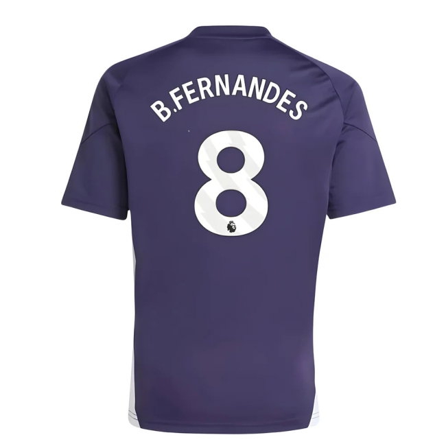 2025-2026 Man Utd Training Tee (Aurora Plum) (B.Fernandes 8) — Shop Now