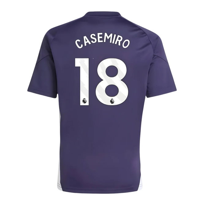 2025-2026 Man Utd Training Tee (Aurora Plum) (Casemiro 18) — Shop Now