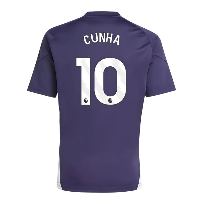 2025-2026 Man Utd Training Tee (Aurora Plum) (Cunha 10) — Shop Now