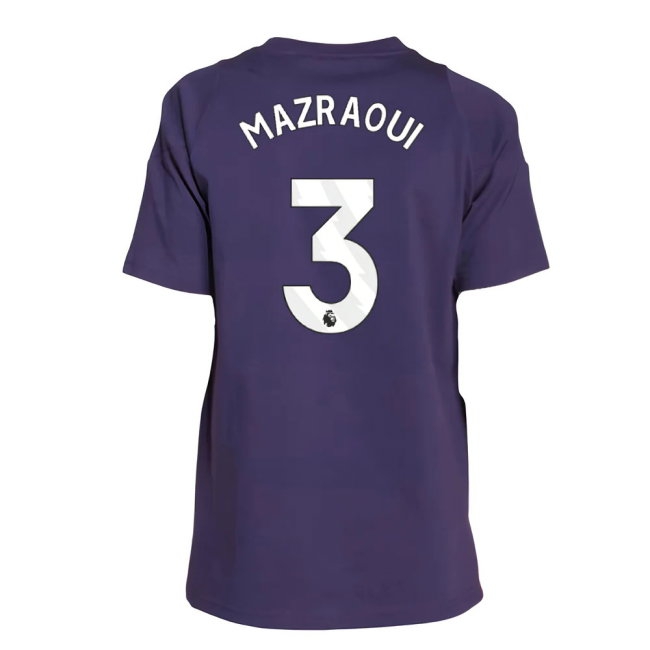 2025-2026 Man Utd Training Tee (Aurora Plum) - Kids (Mazraoui 3) — Shop Online