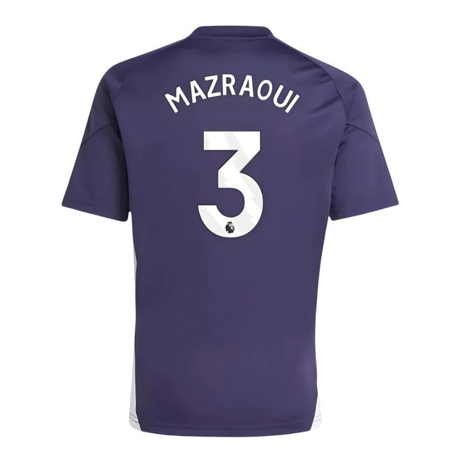 2025-2026 Man Utd Training Tee (Aurora Plum) (Mazraoui 3) — Buy Now